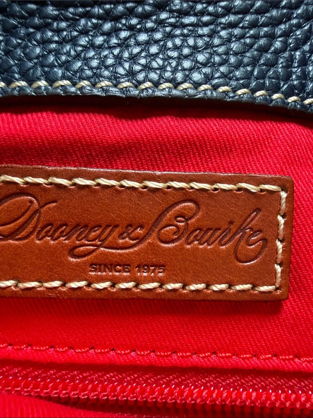 Dooney & Bourke pebbled navy